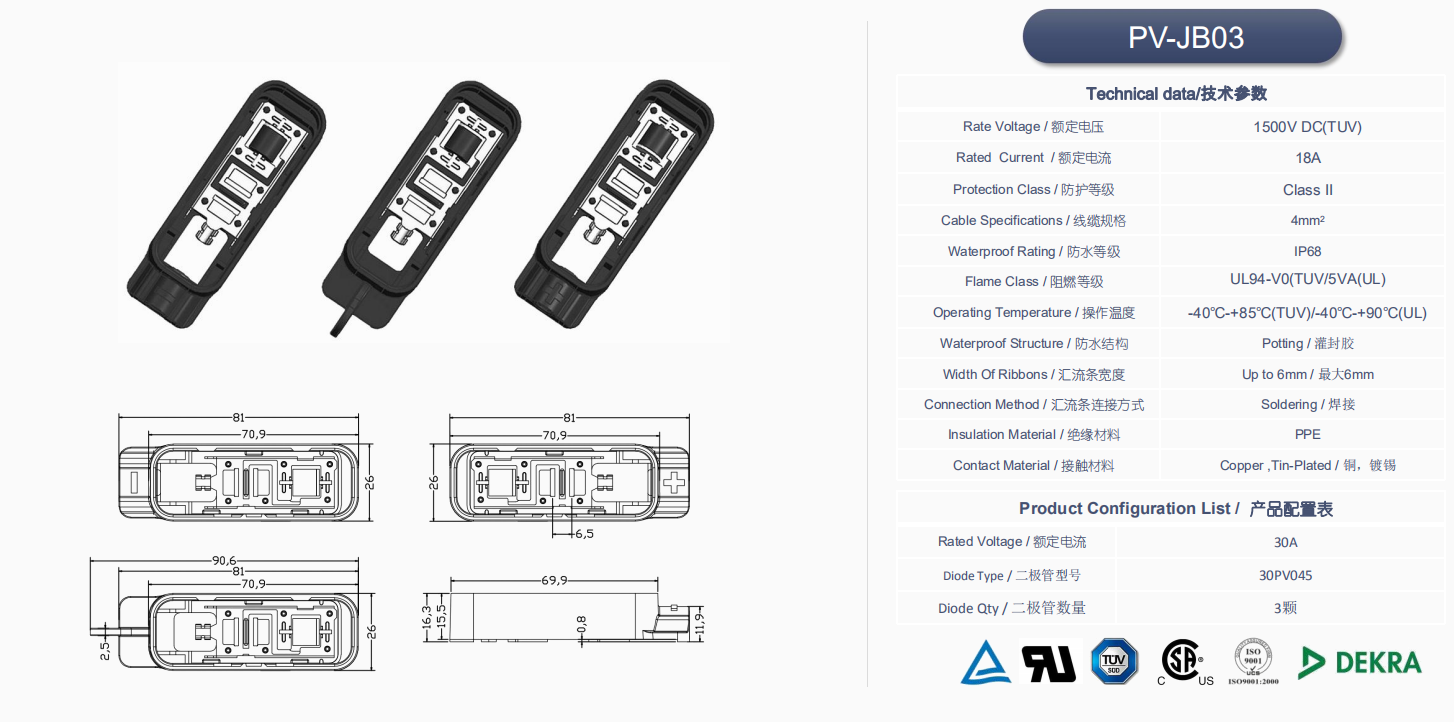 Solar PV junction Box 1